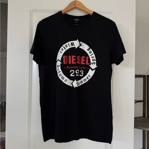 DIESEL Black Recycled Styles Tee